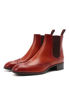 Женские кожаные ботинки SANTONI коричневого цвета по цене 54800 руб., арт. WTED59585SM0NLESC30 | Фото 1 Женские кожаные ботинки SANTONI коричневого цвета, арт. WTED59585SM0NLESC30 | Фото 1