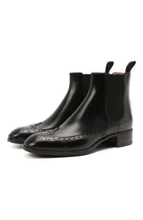 Женские кожаные ботинки SANTONI черного цвета по цене 54800 руб., арт. WTED59585SM0NLESN01 | Фото 1 Женские кожаные ботинки SANTONI черного цвета, арт. WTED59585SM0NLESN01 | Фото 1