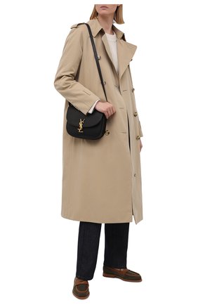 Женские замшевые лоферы SANTONI хаки цвета по цене 54800 руб., арт. WUQC59462BALNIGCV70 | Фото 2 Женские замшевые лоферы SANTONI хаки цвета, арт. WUQC59462BALNIGCV70 | Фото 2