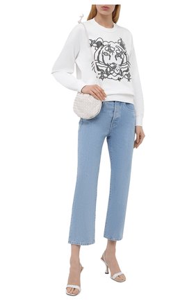 Женский хлопковый свитшот KENZO белого цвета по цене 25250 руб., арт. FB52SW8294M0 | Фото 2 Женский хлопковый свитшот KENZO белого цвета, арт. FB52SW8294M0 | Фото 2