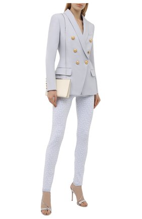 Женские леггинсы BALMAIN голубого цвета по цене 877000 тенге, арт. WF1PD005/K272 | Фото 2 Женские леггинсы BALMAIN голубого цвета, арт. WF1PD005/K272 | Фото 2 (Материал внешний: Вискоза; Стили: Спорт-шик; Женское Кросс-КТ: Леггинсы-одежда; Длина (брюки, джинсы): Стандартные)