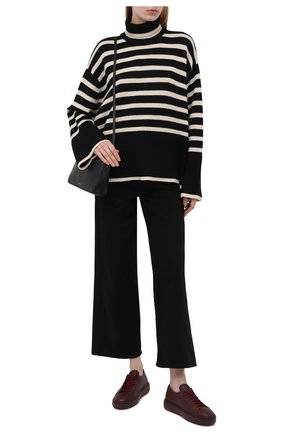 Женские кожаные кеды SANTONI бордового цвета по цене 35300 руб., арт. WBCD60919B0ACMEYB80 | Фото 2 Женские кожаные кеды SANTONI бордового цвета, арт. WBCD60919B0ACMEYB80 | Фото 2