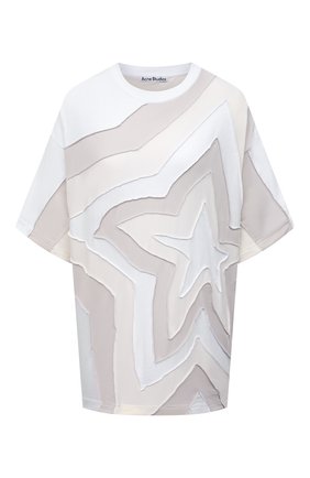 Женская хлопковая футболка ACNE STUDIOS белого цвета по цене 41050 руб., арт. AL0206 | Фото 1 Женская хлопковая футболка ACNE STUDIOS белого цвета, арт. AL0206 | Фото 1