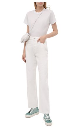 Женские текстильные кеды RALPH LAUREN бирюзового цвета по цене 75800 руб., арт. 800846833 | Фото 2 Женские текстильные кеды RALPH LAUREN бирюзового цвета, арт. 800846833 | Фото 2