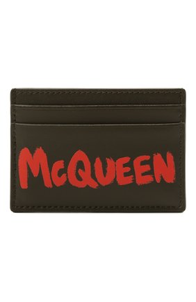 Женский кожаный футляр для кредитных карт ALEXANDER MCQUEEN хаки цвета по цене 18450 руб., арт. 658453/1AAC7 | Фото 1 Женский кожаный футляр для кредитных карт ALEXANDER MCQUEEN хаки цвета, арт. 658453/1AAC7 | Фото 1