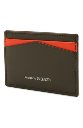 Женский кожаный футляр для кредитных карт ALEXANDER MCQUEEN хаки цвета по цене 18450 руб., арт. 658453/1AAC7 | Фото 2 Женский кожаный футляр для кредитных карт ALEXANDER MCQUEEN хаки цвета, арт. 658453/1AAC7 | Фото 2