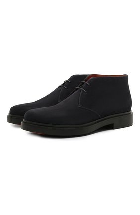 Мужские замшевые ботинки SANTONI темно-синего цвета по цене 39800 руб., арт. MGWG17856NERISVUU60 | Фото 1 Мужские замшевые ботинки SANTONI темно-синего цвета, арт. MGWG17856NERISVUU60 | Фото 1