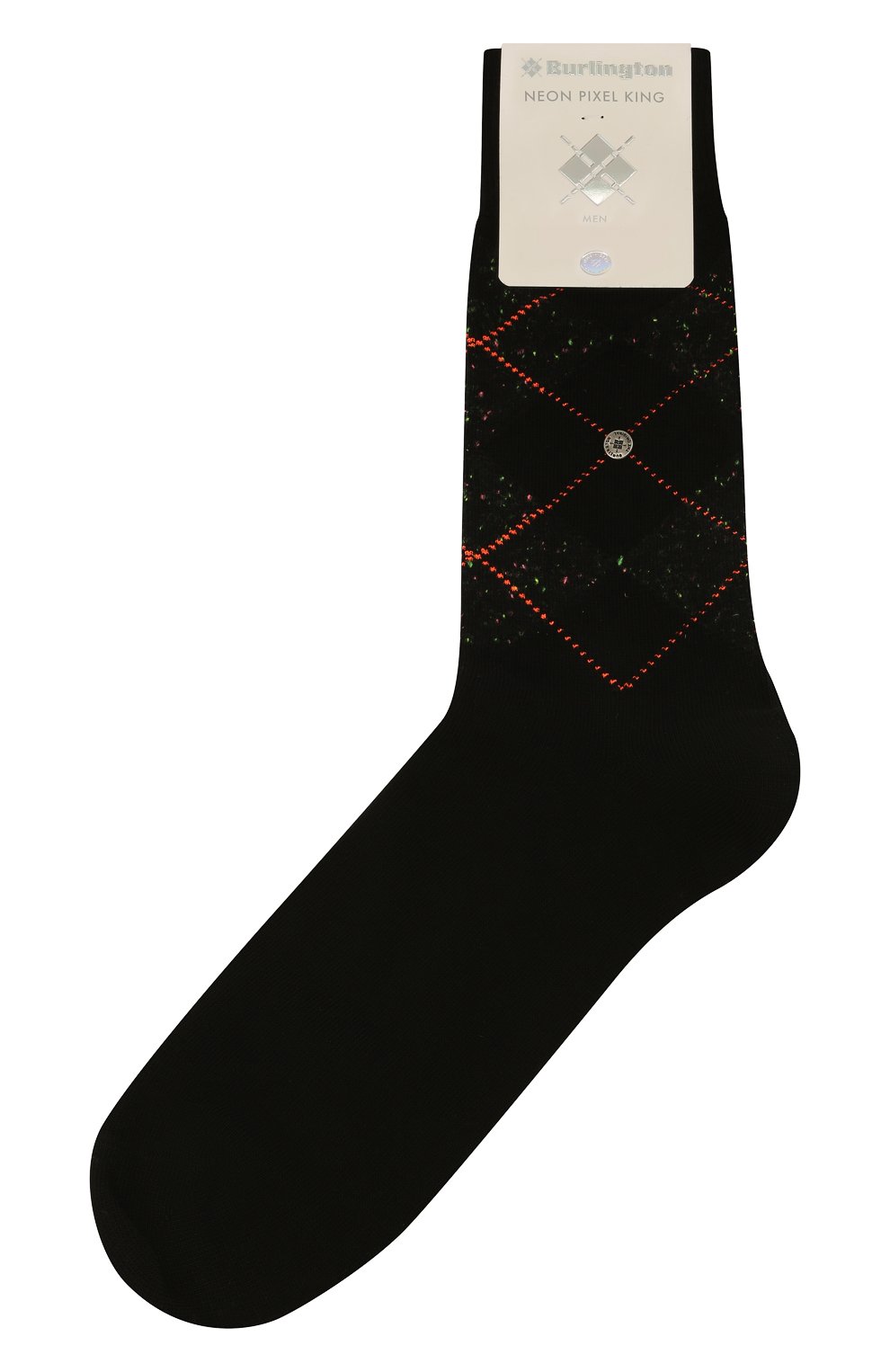 Мужские хлопковые носки BURLINGTON черного цвета, арт. 21059 | Фото 1 (Кросс-КТ: бельё; Материал внешний: Хлопок)