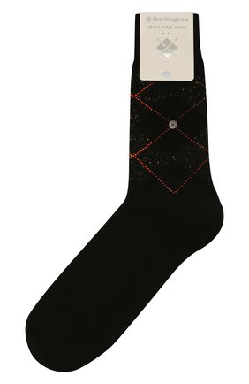 Мужские хлопковые носки BURLINGTON черного цвета, арт. 21059 | Фото 1 (Материал внешний: Хлопок; Кросс-КТ: бельё)