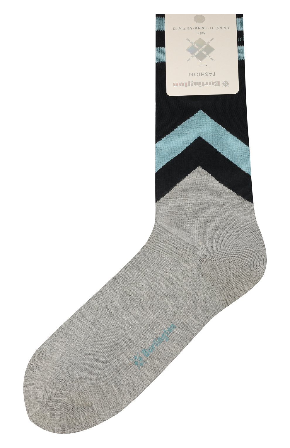 Мужские носки BURLINGTON серого цвета, арт. 21928 | Фото 1 (Кросс-КТ: бельё; Материал внешний: Синтетический материал, Хлопок)