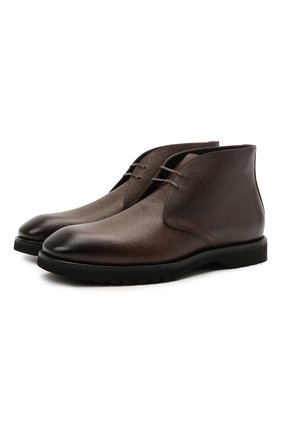 Мужские кожаные ботинки TOM FORD коричневого цвета, арт. J1291L-LCL093 | Фото 1 (Материал внутренний: Натуральная кожа; Мужское Кросс-КТ: Ботинки-обувь, Дезерты-обувь; Материал внешний: Кожа; Материал утеплителя: Без утеплителя; Региональные ограничения белый список (Axapta Mercury): RU; Длина стельки: 28, 30,5, 28,5, 28,9, 29,2)