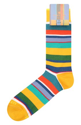 Мужские хлопковые носки GALLO разноцветного цвета, арт. AP103480 | Фото 1 (Кросс-КТ: бельё; Материал внешний: Хлопок)