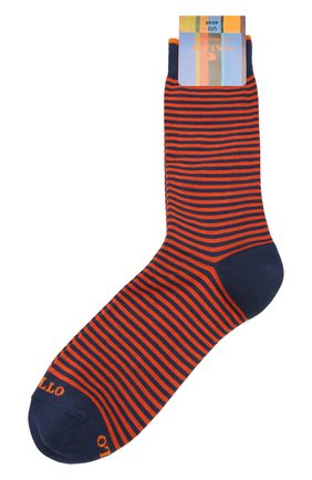 Мужские хлопковые носки GALLO оранжевого цвета, арт. AP103650 | Фото 1 (Материал внешний: Хлопок; Кросс-КТ: бельё)