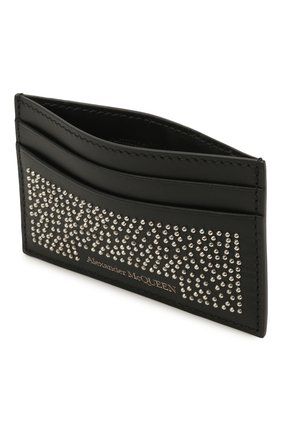 Мужской кожаный футляр для кредитных карт ALEXANDER MCQUEEN черного цвета по цене 26800 руб., арт. 602144/1AACF | Фото 3 Мужской кожаный футляр для кредитных карт ALEXANDER MCQUEEN черного цвета, арт. 602144/1AACF | Фото 3 (Материал: Натуральная кожа)