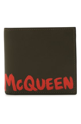 Мужской кожаное портмоне ALEXANDER MCQUEEN хаки цвета по цене 21200 руб., арт. 602137/1AACG | Фото 1 Мужской кожаное портмоне ALEXANDER MCQUEEN хаки цвета, арт. 602137/1AACG | Фото 1