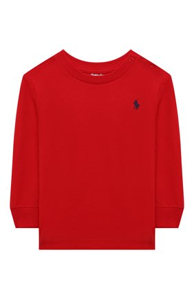Детская хлопковый лонгслив RALPH LAUREN красного цвета по цене 2995 руб., арт. 320843804 | Фото 1 Детская хлопковый лонгслив RALPH LAUREN красного цвета, арт. 320843804 | Фото 1