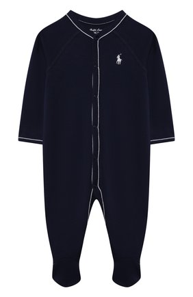 Детский хлопковый комбинезон POLO RALPH LAUREN синего цвета по цене 4600 руб., арт. 320552445 | Фото 1 Детский хлопковый комбинезон POLO RALPH LAUREN синего цвета, арт. 320552445 | Фото 1