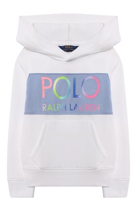 Детский хлопковое худи POLO RALPH LAUREN белого цвета по цене 8935 руб., арт. 313841398 | Фото 1 Детский хлопковое худи POLO RALPH LAUREN белого цвета, арт. 313841398 | Фото 1