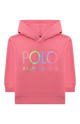 Детский хлопковое худи POLO RALPH LAUREN розового цвета по цене 8935 руб., арт. 313841397 | Фото 1 Детский хлопковое худи POLO RALPH LAUREN розового цвета, арт. 313841397 | Фото 1