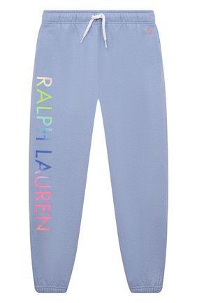 Детские хлопковые джоггеры POLO RALPH LAUREN голубого цвета по цене 7420 руб., арт. 313841396 | Фото 1 Детские хлопковые джоггеры POLO RALPH LAUREN голубого цвета, арт. 313841396 | Фото 1