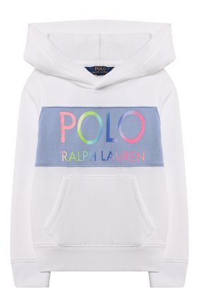 Детский хлопковое худи POLO RALPH LAUREN белого цвета по цене 7985 руб., арт. 312841398 | Фото 1 Детский хлопковое худи POLO RALPH LAUREN белого цвета, арт. 312841398 | Фото 1
