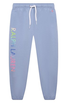 Детские хлопковые джоггеры POLO RALPH LAUREN голубого цвета по цене 6495 руб., арт. 312841396 | Фото 1 Детские хлопковые джоггеры POLO RALPH LAUREN голубого цвета, арт. 312841396 | Фото 1