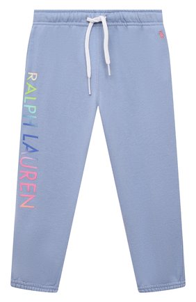 Детские хлопковые джоггеры POLO RALPH LAUREN голубого цвета по цене 6495 руб., арт. 311841396 | Фото 1 Детские хлопковые джоггеры POLO RALPH LAUREN голубого цвета, арт. 311841396 | Фото 1