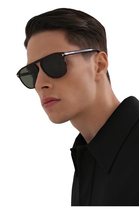 Мужские солнцезащитные очки TOM FORD коричневого цвета, арт. TF835 52N | Фото 2 (Тип очков: С/з; Региональные ограничения белый список (Axapta Mercury): RU; Кросс-КТ: С/з-мужское; Очки форма: Авиаторы; Оптика Гендер: оптика-мужское)