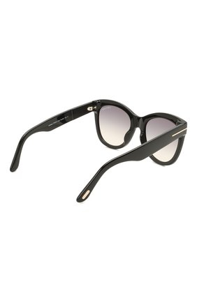 Женские солнцезащитные очки TOM FORD черного цвета, арт. TF870 01B | Фото 4 (Тип очков: С/з; Оптика Гендер: оптика-женское; Очки форма: Бабочка)