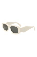 Женские солнцезащитные очки PRADA белого цвета, арт. 17WS-1425S0 | Фото 1 (Региональные ограничения белый список (Axapta Mercury): RU; Тип очков: С/з; Оптика Гендер: оптика-женское; Очки форма: Прямоугольные)
