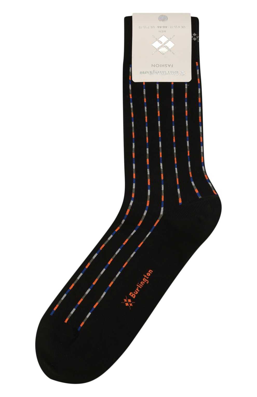 Мужские хлопковые носки BURLINGTON черного цвета, арт. 21932 | Фото 1 (Кросс-КТ: бельё; Материал внешний: Хлопок)