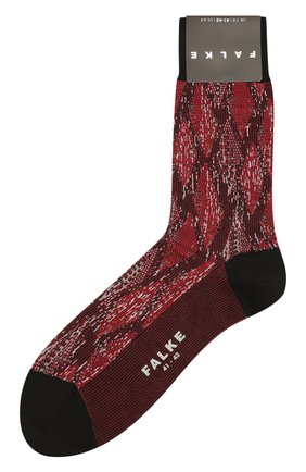 Мужские хлопковые носки FALKE бордового цвета, арт. 12441 | Фото 1 (Материал внешний: Хлопок; Кросс-КТ: бельё)