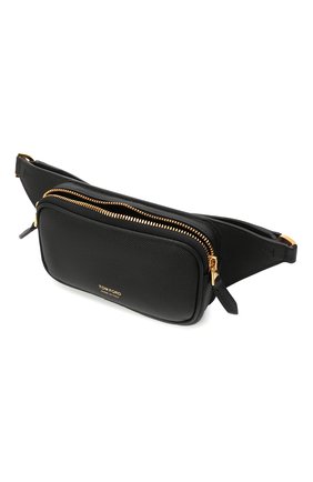 Мужская кожаная поясная сумка TOM FORD черного цвета по цене 103000 руб., арт. Y0312T-LCL081 | Фото 4 Мужская кожаная поясная сумка TOM FORD черного цвета, арт. Y0312T-LCL081 | Фото 4 (Материал: Натуральная кожа; Стили: Классический; Размер: mini; Ремень/цепочка: На ремешке)
