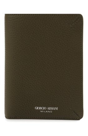 Мужской кожаная обложка для паспорта GIORGIO ARMANI хаки цвета по цене 30950 руб., арт. Y2R549/YQA9E | Фото 1 Мужской кожаная обложка для паспорта GIORGIO ARMANI хаки цвета, арт. Y2R549/YQA9E | Фото 1