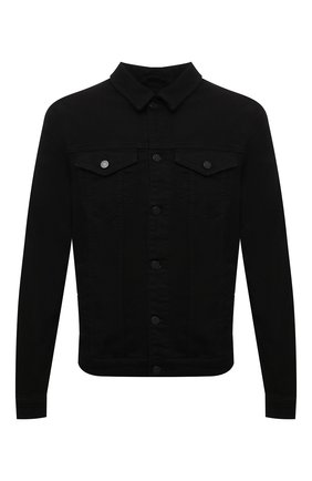 Мужская джинсовая куртка 7 FOR ALL MANKIND черного цвета по цене 26700 руб., арт. JSK5B820LR | Фото 1 Мужская джинсовая куртка 7 FOR ALL MANKIND черного цвета, арт. JSK5B820LR | Фото 1 (Рукава: Длинные; Материал внешний: Хлопок, Деним; Длина (верхняя одежда): Короткие; Кросс-КТ: Куртка, Деним; Стили: Кэжуэл)
