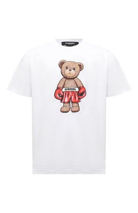 Мужская хлопковая футболка DOMREBEL белого цвета по цене 10650 руб., арт. STANDING/T-SHIRT | Фото 1 Мужская хлопковая футболка DOMREBEL белого цвета, арт. STANDING/T-SHIRT | Фото 1