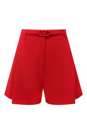 Женские шорты VALENTINO красного цвета по цене 133500 руб., арт. WB3RF1R56DP | Фото 1