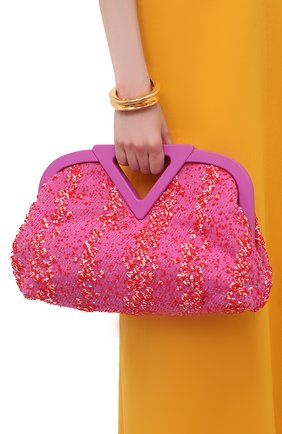 Женская сумка medium point BOTTEGA VENETA розового цвета по цене 278500 руб., арт. 658716/V0T01 | Фото 2 Женская сумка medium point BOTTEGA VENETA розового цвета, арт. 658716/V0T01 | Фото 2