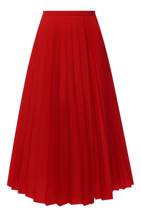 Женская плиссированная юбка VALENTINO красного цвета по цене 163000 руб., арт. WB3RA7S54H2 | Фото 1 Женская плиссированная юбка VALENTINO красного цвета, арт. WB3RA7S54H2 | Фото 1 (Длина Ж (юбки, платья, шорты): Миди; Материал внешний: Синтетический материал, Хлопок; Стили: Романтичный; Женское Кросс-КТ: Юбка-одежда)