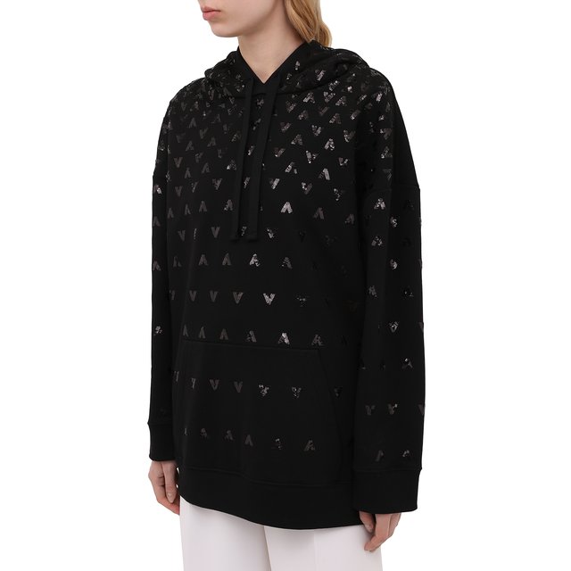 фото Хлопковое худи с пайетками valentino
