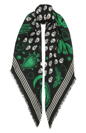 Женский платок ALEXANDER MCQUEEN черного цвета по цене 20500 руб., арт. 665607/3418Q | Фото 1 Женский платок ALEXANDER MCQUEEN черного цвета, арт. 665607/3418Q | Фото 1
