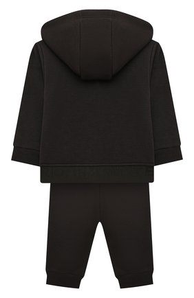 Детский комплект из толстовки и брюк EMPORIO ARMANI хаки цвета по цене 18150 руб., арт. 6KHVJ1/3J4DZ | Фото 2 Детский комплект из толстовки и брюк EMPORIO ARMANI хаки цвета, арт. 6KHVJ1/3J4DZ | Фото 2 (Материал внешний: Хлопок; Рукава: Длинные; Кросс-КТ НВ: Костюм; Ростовка одежда: 9 мес | 74 см, 12 мес | 80 см, 24 мес | 92 см, 36 мес | 98 см, 3 мес | 62 см, 6 мес | 68 см)
