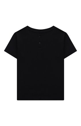 Детский хлопковая футболка EMPORIO ARMANI темно-синего цвета по цене 6180 руб., арт. 6KHTJ8/4J54Z | Фото 2 Детский хлопковая футболка EMPORIO ARMANI темно-синего цвета, арт. 6KHTJ8/4J54Z | Фото 2 (Материал внешний: Хлопок; Рукава: Короткие; Ростовка одежда: 9 мес | 74 см, 12 мес | 80 см, 24 мес | 92 см, 36 мес | 98 см, 6 мес | 68 см)