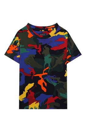 Детская хлопковая футболка POLO RALPH LAUREN разноцветного цвета по цене 3350 руб., арт. 321844639 | Фото 1 Детская хлопковая футболка POLO RALPH LAUREN разноцветного цвета, арт. 321844639 | Фото 1 (Материал внешний: Хлопок; Рукава: Короткие; Ростовка одежда: 18 мес | 86 см, 3 года | 98 см, 4 года | 104 см)