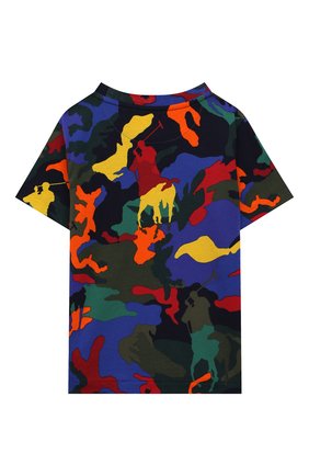 Детская хлопковая футболка POLO RALPH LAUREN разноцветного цвета по цене 3350 руб., арт. 321844639 | Фото 2 Детская хлопковая футболка POLO RALPH LAUREN разноцветного цвета, арт. 321844639 | Фото 2 (Материал внешний: Хлопок; Рукава: Короткие; Ростовка одежда: 18 мес | 86 см, 3 года | 98 см, 4 года | 104 см)