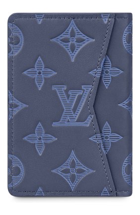 Мужской кожаный футляр для кредитных карт LOUIS VUITTON темно-синего цвета по цене 36500 руб., арт. M80421 | Фото 2 Мужской кожаный футляр для кредитных карт LOUIS VUITTON темно-синего цвета, арт. M80421 | Фото 2