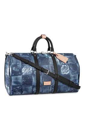 Мужская дорожная сумка keepall 50 LOUIS VUITTON синего цвета по цене 207000 руб., арт. N50059 | Фото 1 Мужская дорожная сумка keepall 50 LOUIS VUITTON синего цвета, арт. N50059 | Фото 1