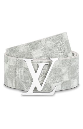 Мужской двусторонний ремень lv initiales LOUIS VUITTON светло-серого цвета по цене 45000 руб., арт. MP300S | Фото 1 Мужской двусторонний ремень lv initiales LOUIS VUITTON светло-серого цвета, арт. MP300S | Фото 1 (Случай: Повседневный)
