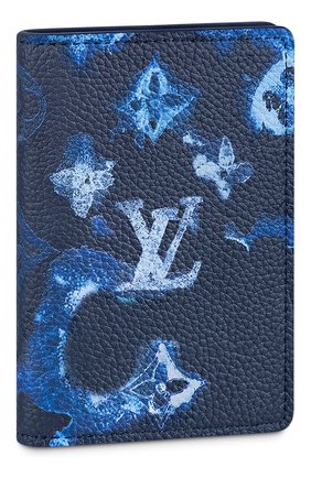 Мужской кожаный футляр для кредитных карт LOUIS VUITTON темно-синего цвета по цене 38000 руб., арт. M80463 | Фото 1 Мужской кожаный футляр для кредитных карт LOUIS VUITTON темно-синего цвета, арт. M80463 | Фото 1