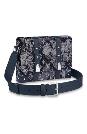 Мужская сумка trunk LOUIS VUITTON темно-синего цвета по цене 192000 руб., арт. M57282 | Фото 1 Мужская сумка trunk LOUIS VUITTON темно-синего цвета, арт. M57282 | Фото 1